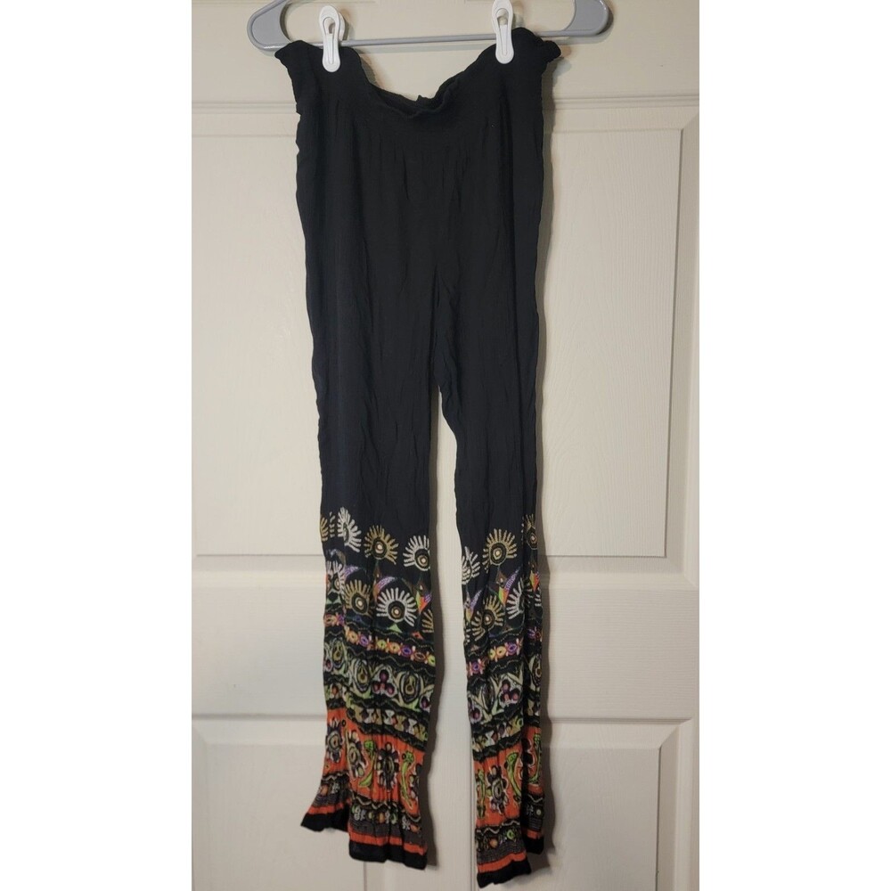 Patrons of Peace Pants Wide Leg Tropical Print, Size L